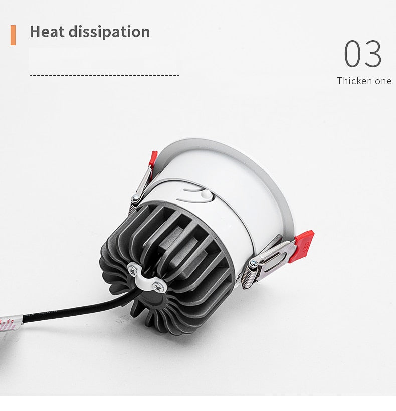 BRGT LED Downlights Aluminum 8W Replaceable Ceiling Lamp Anti-Glare Tuya Spot Narrow Border For Kitchen Home Indoor Lighting