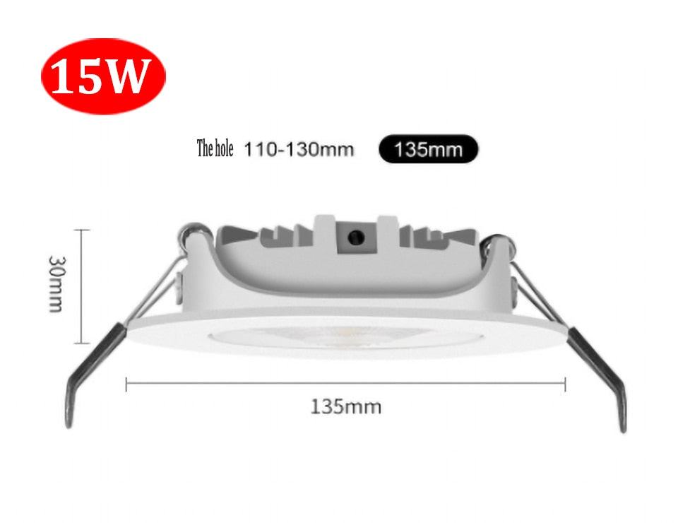 Dimmable Recessed ultra-thin LED Downlights 5W 9W 15W COB Spot Lights LED Ceiling Lamp