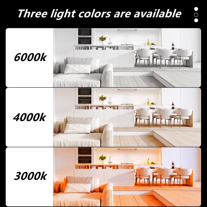 Black Surface Mounted LED Panel Light bulb Round Square 9w 12w 18w 24w LED Ceiling lamp Lights LED Downlight AC110v-220V