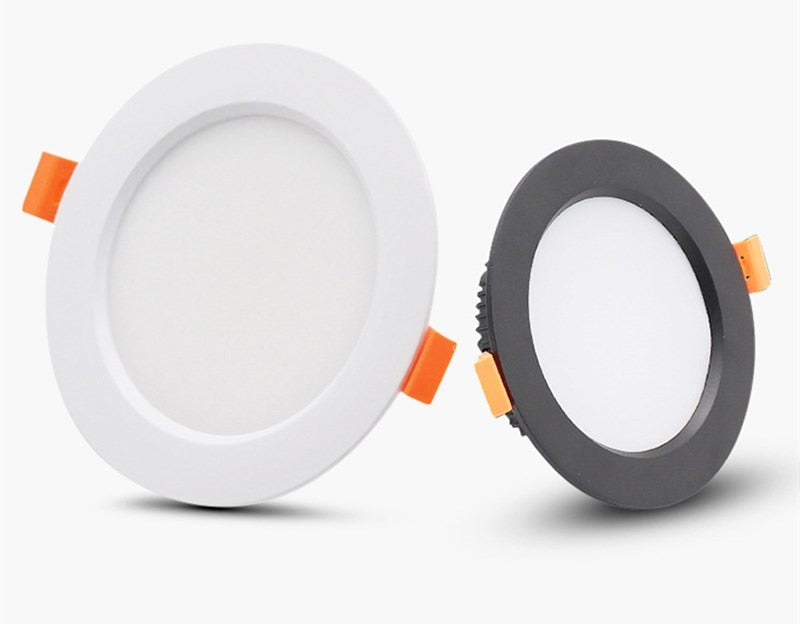 LED Recessed Downlights 3W 5W 7W 9W 12W 15W 20W 24W 30W Round Down Lamps Spotlight Indoor Ceiling Panel Lighting AC220V