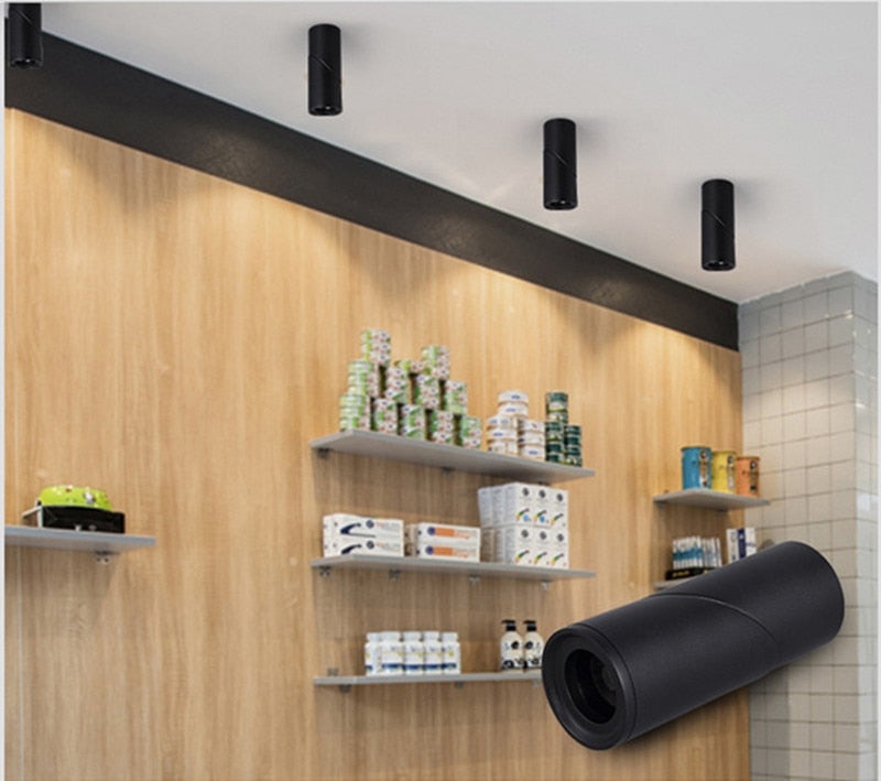 Dimmable Folding Rotating LED Downlights Epistar Chip 10W 15W 20W COB Surface Mounted Ceiling Lamps Spot Lights AC85-265V