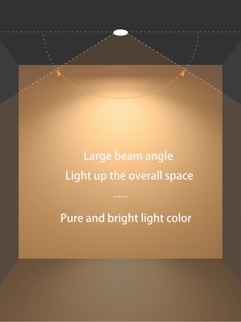 Saiyo Smart Dimmable Tuya LED Downlight Recessed Anti Glare Embedded 7W 10W Spot Lights Aluminum No Border Lamp Indoor Lighting