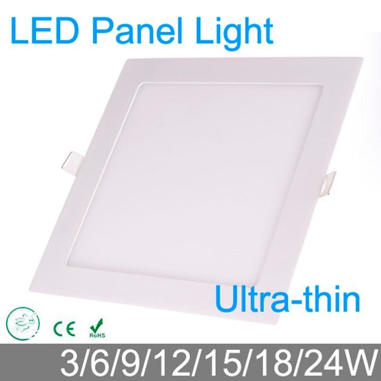 LED downlight Square LED panel flat 20pcs 3W 6W 9W 12W 15W 18W 24W panel light lamp 4000K for bedroom luminaire