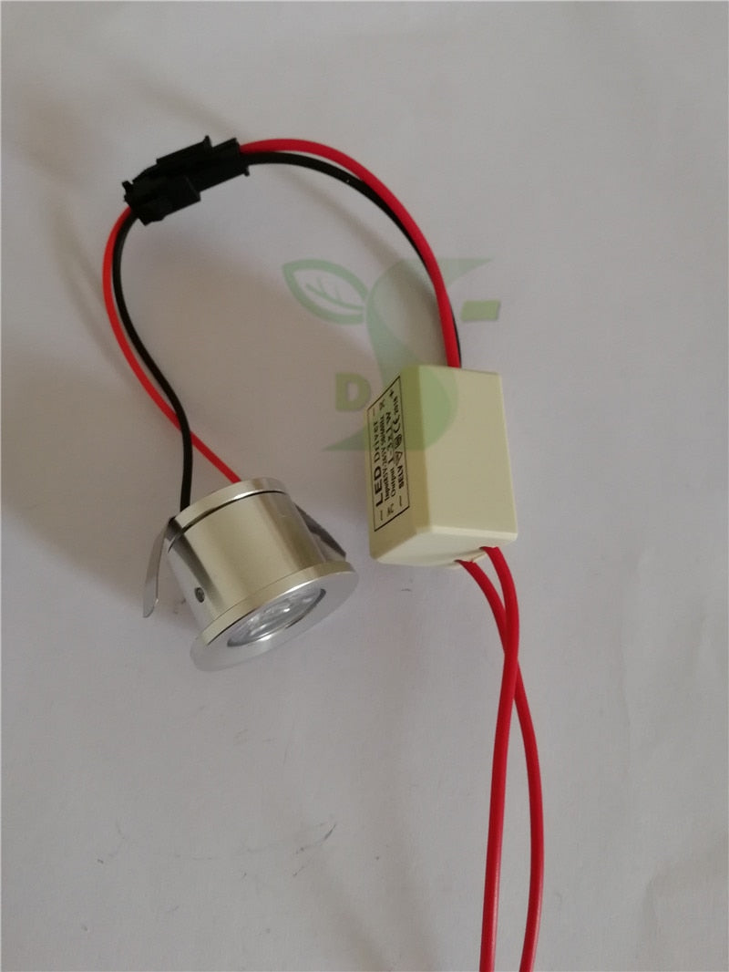 Mini downlight 32mm*20 Led Cabinet Lamps white/silver 5PCS 1W 3W Recessed Led Spot light white led driver For Kitchen Wardrobe