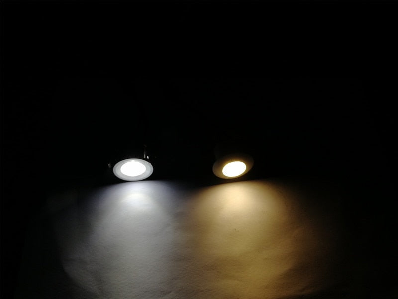 Mini downlight 32mm*20 Led Cabinet Lamps white/silver 5PCS 1W 3W Recessed Led Spot light white led driver For Kitchen Wardrobe