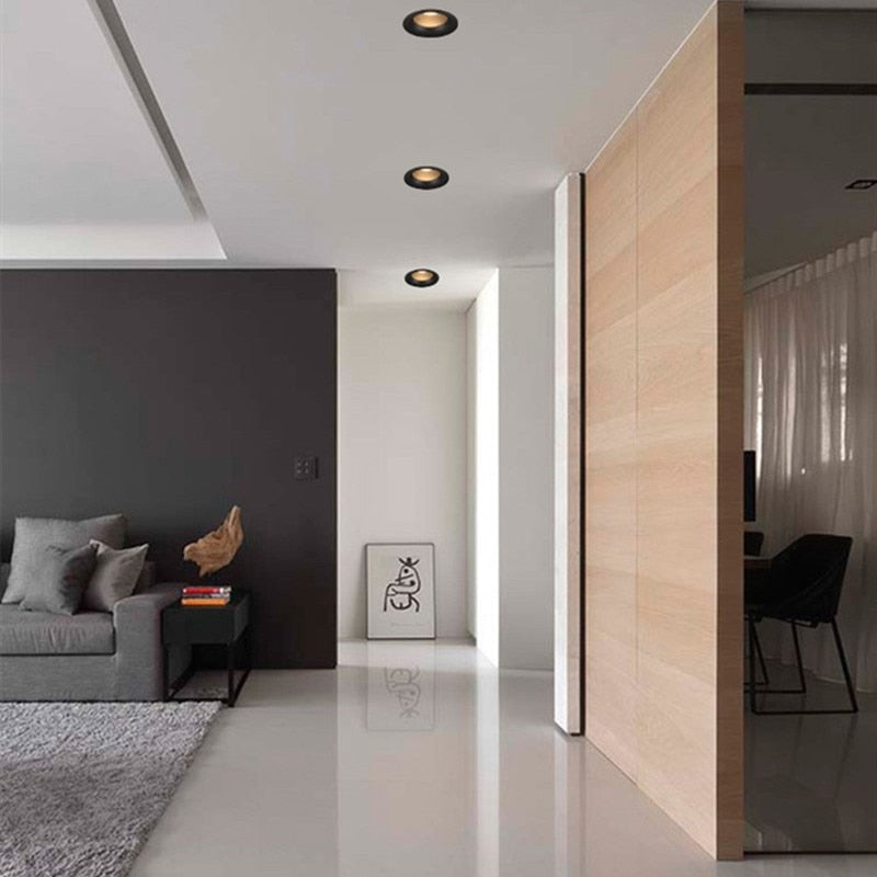 Anti-glare Dimmable Recessed LED Downlight 24W 20W 15W 10W COB Ceiling Lamp Spot Light AC90-260V For Home illumination