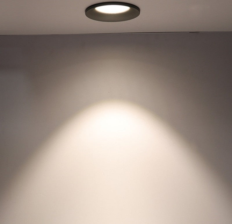 Anti-glare Dimmable Recessed LED Downlight 24W 20W 15W 10W COB Ceiling Lamp Spot Light AC90-260V For Home illumination