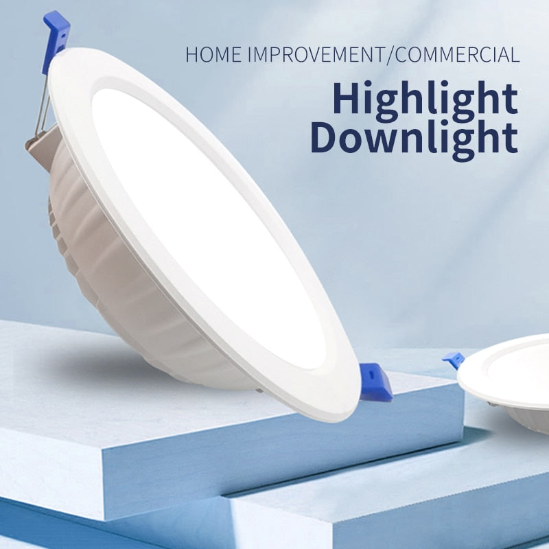 LED Downlight Recessed Light 10 Pcs/Lot 5W 10W 15W AC175-250V Led Spot Lamp For Supermarket Living Room Foyer Bar Counter