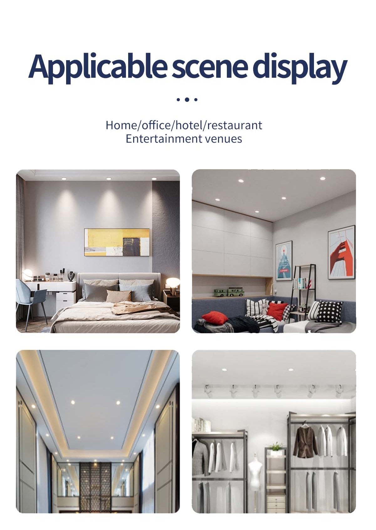 LED Downlight Recessed Light 10 Pcs/Lot 5W 10W 15W AC175-250V Led Spot Lamp For Supermarket Living Room Foyer Bar Counter