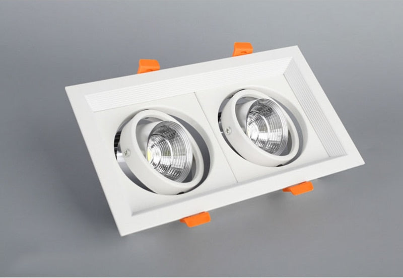 Square Recessed Dimmable COB LED Downlights 10W 20W 30W LED Ceiling Spot Lights AC85-265V LED Ceiling Lamps Indoor Lighting