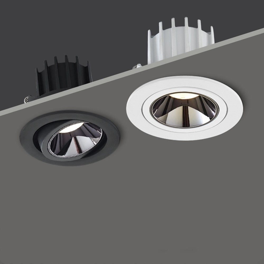 LED Downlight Dimmable 7W 12W Square/Round Recessed Lamp AC220V 230V NO Glare Recessed LED Lamp Spot Light for Indoor Lightings