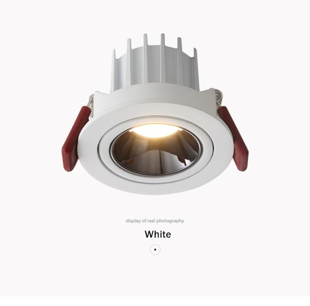 LED Downlight Dimmable 7W 12W Square/Round Recessed Lamp AC220V 230V NO Glare Recessed LED Lamp Spot Light for Indoor Lightings