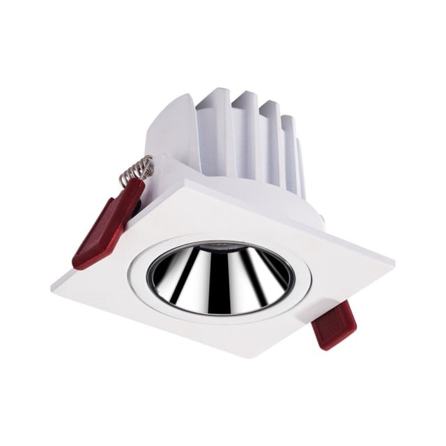 LED Downlight Dimmable 7W 12W Square/Round Recessed Lamp AC220V 230V NO Glare Recessed LED Lamp Spot Light for Indoor Lightings