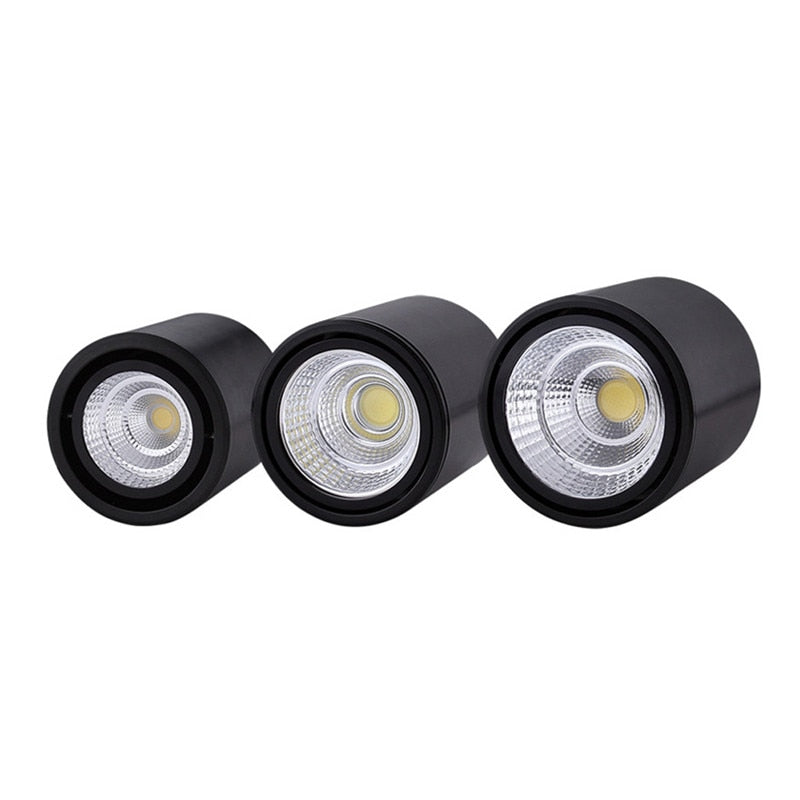 Dimmable Surface Mounted Rotating LED Downlights 5W/7W/10W/15W/20W Epistar Chip COB Ceiling Spot Light AC85~265V Background Lamp