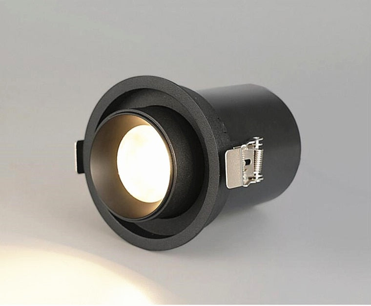 Retractable Rotating Dimmable Recessed COB LED Downlights 9W 12W 15W 24W 30W AC85-265V LED Ceiling Spot Lights Indoor Lighting