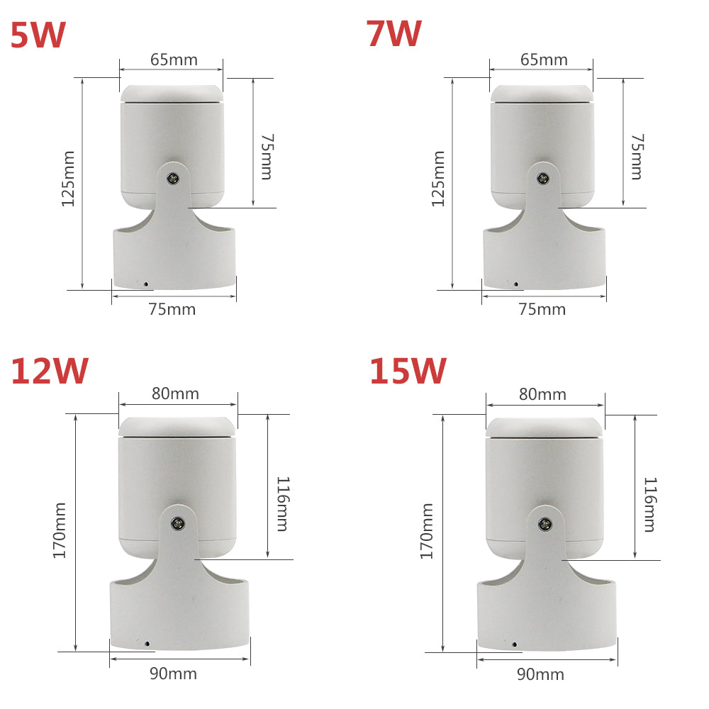 DBF LED Surface Mounted Downlight Dimmable 7W 10W 15W 20W LED Ceiling Spot Light AC90-265V for Living room Bedroom Kitchen