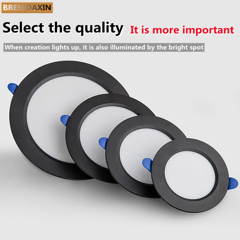 AC220V Round LED Downlight Embedded Daylight Spotlight 5W 9W 12W 18W Living Room Access Suitable for all kinds of occasions