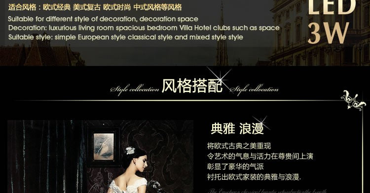 European style Bronze/Red Copper 3W LED dimmable White/Nature White/Warm White Downlight Ceiling Light Lamp