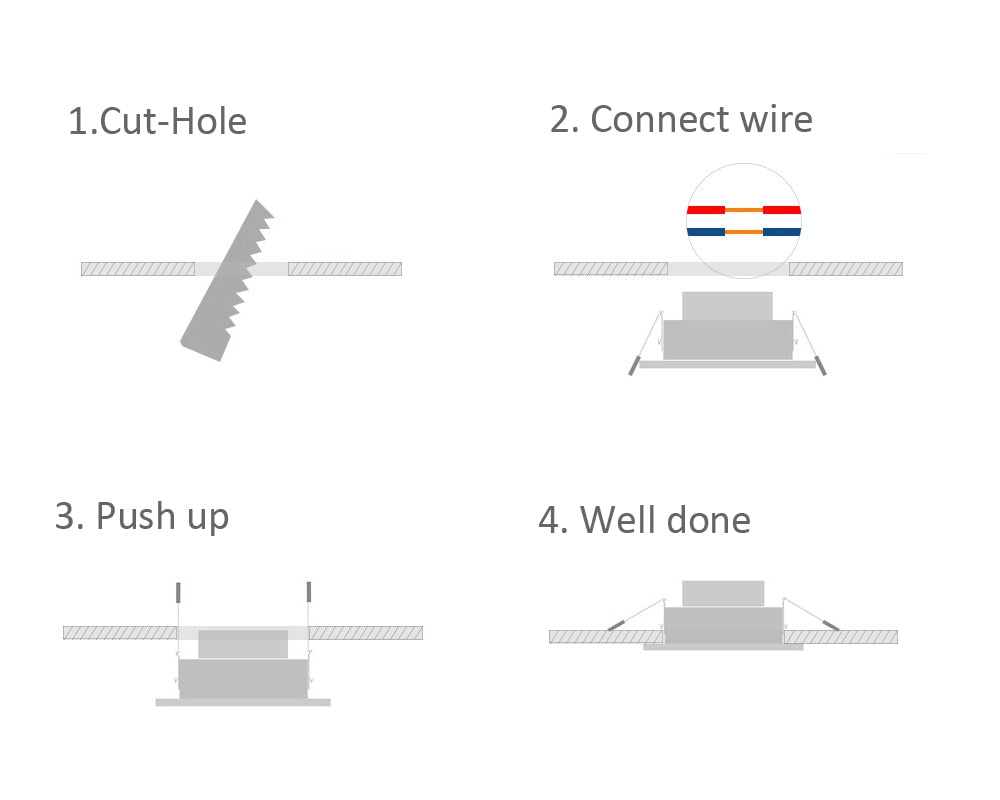 Triac Dimmable LED Downlights COB 10W 110V 220V 230V AC Spot Lamp LED Down Lights Recessed LED Ceiling Downlight