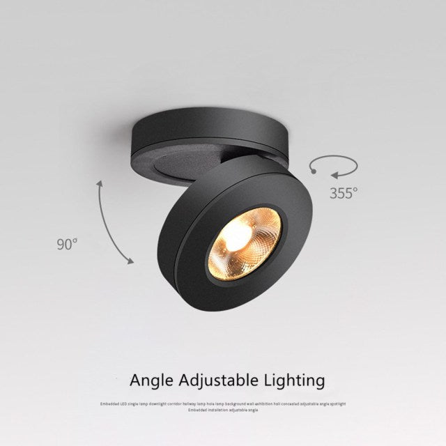 Led Downlights Surface Mounted Ceiling Lamp Spot Led Lamp Lighting Angle Adjustable 3W 5W 7W AC220V For Living Room Bedroom