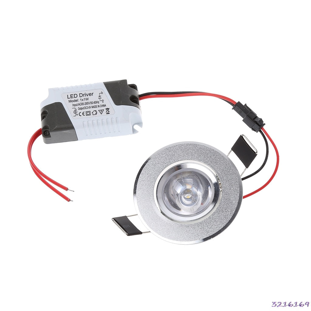 LED Lights 85-265V Cabinet Mini Downlight 1W Spot Ceiling Lamp