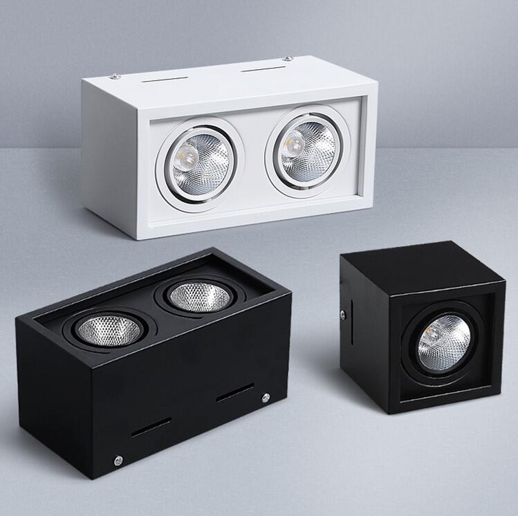 High quality Surface Mounted adjustment LED COB Dimmable Downlights Ceiling AC90-260V 10W 20W LED Ceiling Lamp Spot