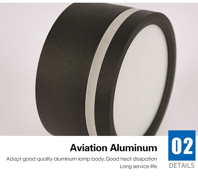 Led Surface Mounted Downlight 5W 7W Center and Edge Glow Ceiling Spotlight for Living Room Bedroom Ac220V Indoor Lighting