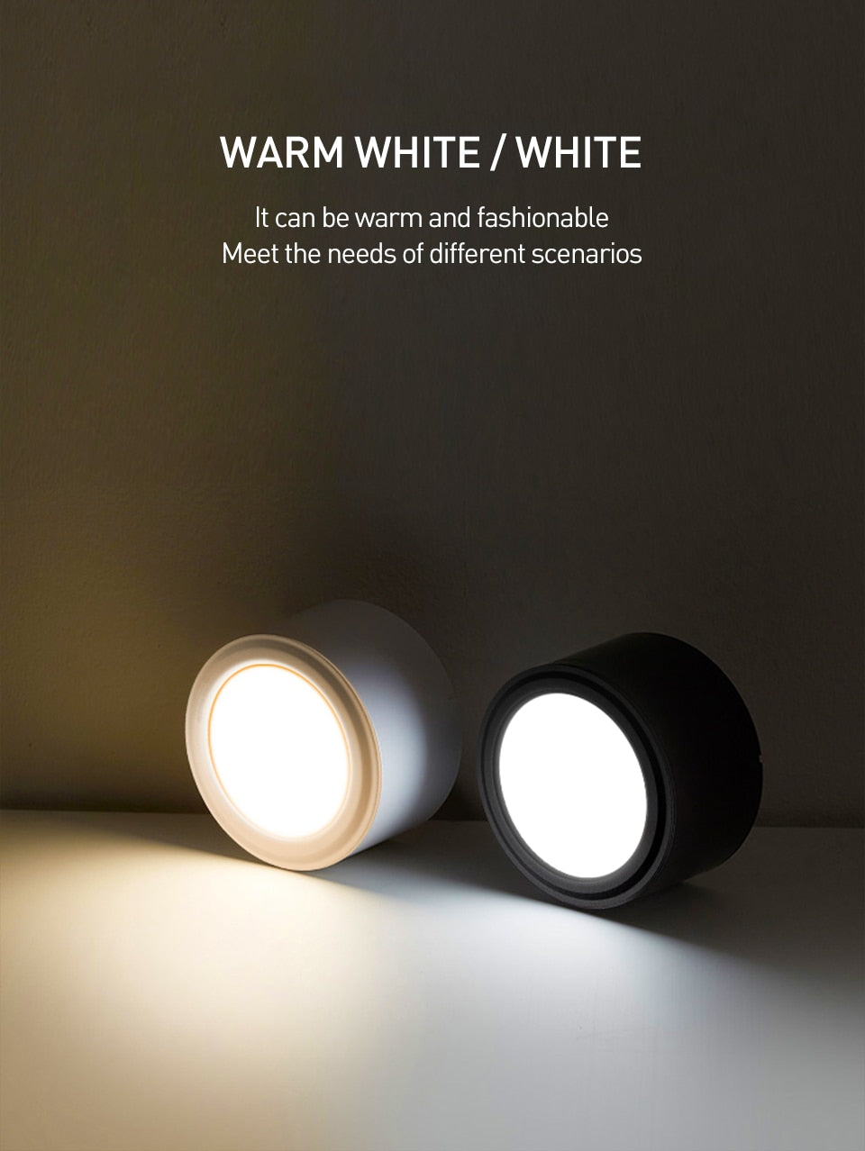 Surface Mounted LED Downlight 10W 15W LED Ceiling Lamps COB Spot Light AC85-265V Needs Driver Indoor Home Decoration Lighting