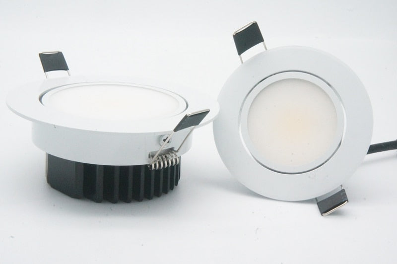 NEW 5W 9W 12W Dimmable Led downlight light COB Ceiling Spot Light 85-265V ceiling recessed Lights Indoor Lighting + LED driver