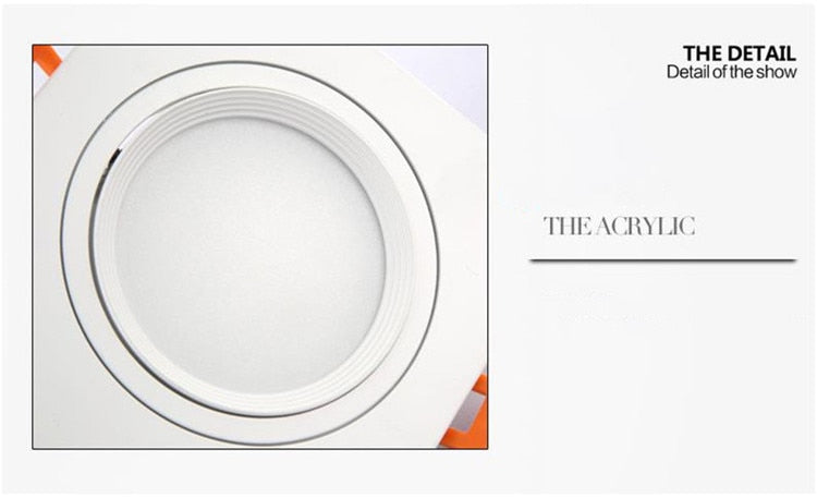 Recessed Double LED Dimmable Downlight COB 7w 12w 15W 30W Spot Decoration Room Ceiling Lamp AC 220V LED Panel Lights Hotel Room