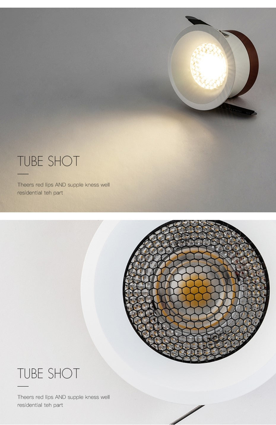 Dimmable Led Downlight Light 7W 12W 18W Anti-Glare COB Spot light AC220V 110V Honeycomb Recessed Lights Indoor Lightings