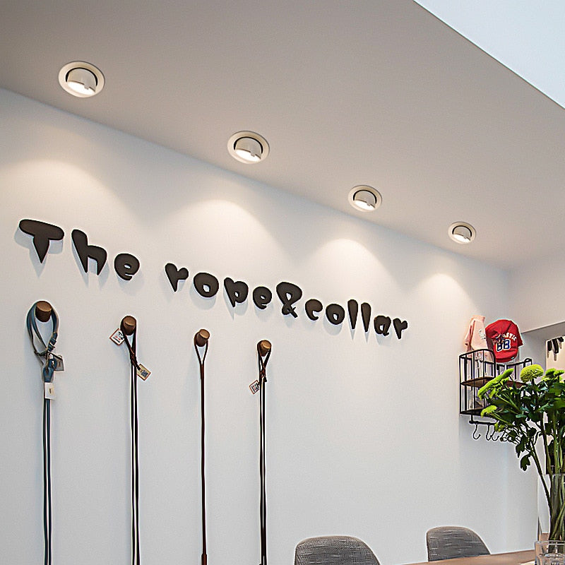 High Power Dimmable LED Downlight 10W 15W 20W 30W Adjustable 360 COB Ceiling Elephant Trunk Downlight AC85-265v Home Lighting