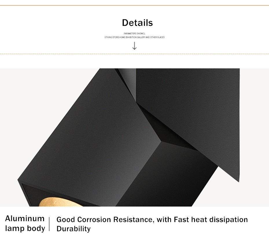 Surface Mounted Led Ceiling Lamp Foldable Modern Led Downlight 10W 12W 15W Dimmable AC110V 220V For Living Room Stores Kitchen