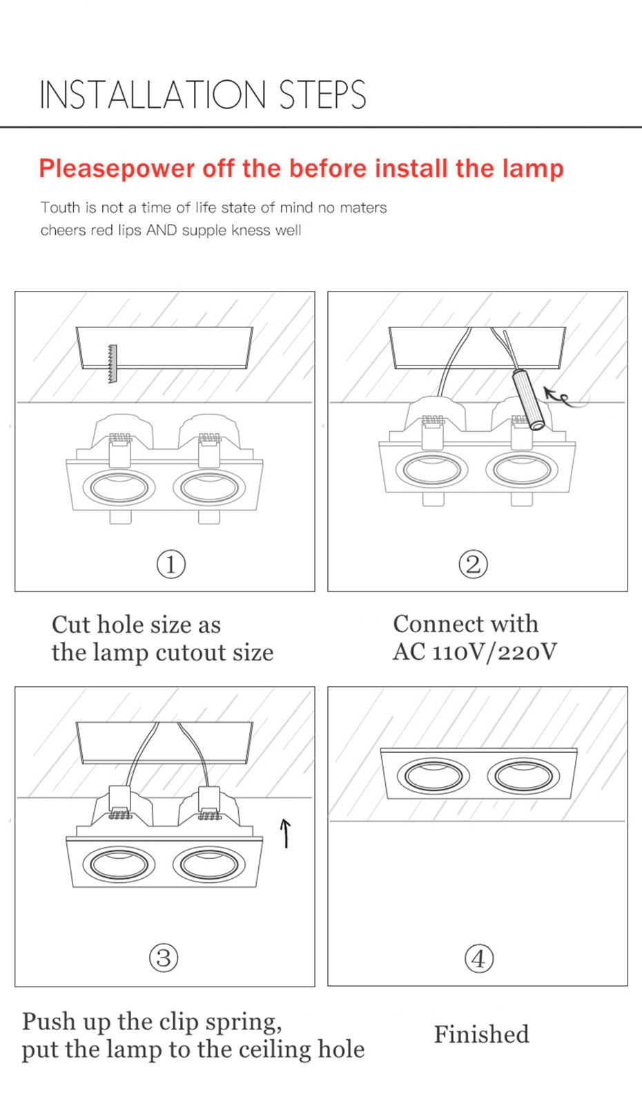 LED Recessed Ceiling Downlight 24W 7W LED Spot lighting Anti-Glare COB Spot light Indoor led Lighting fixture