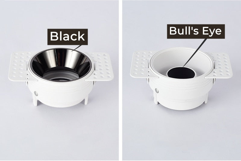 Frameless Recessed LED Ceiling Downlight Adjustable Mount Frame Socket GU10/MR16/MR11 Bulb Holder Spot Lighting Fitting Fixture