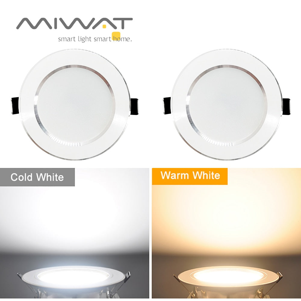 LED Downlight 3W 5W 7W 9W 12W 15W Recessed Round LED Ceiling Lamp AC 220V 230V 240V Indoor Lighting Warm White Cold White