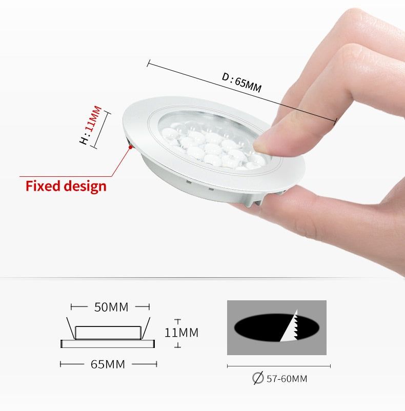 Ultra-thin spotlight LED small spotlight 12V mini downlight, used in the kitchen indoor ceiling living room cabinet built-in