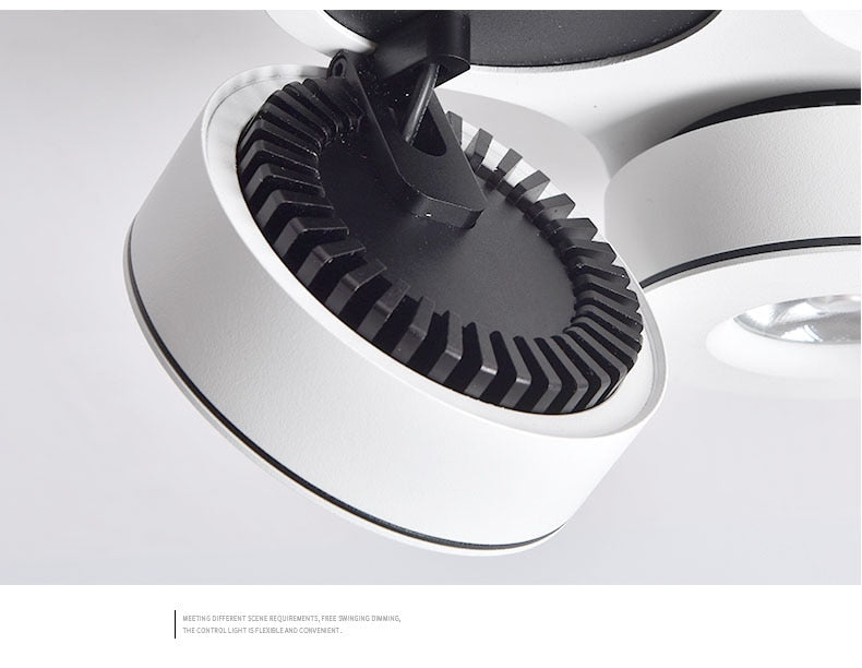 Adjustable Surface Mounted LED Downlight 2x12W 2x15W 2x20W COB LED Ceiling Lamps Down Light LED Spotlight Rotatable