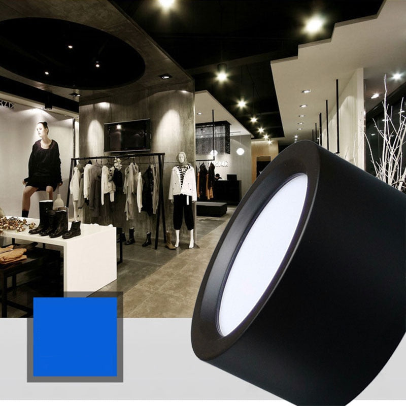 LED Downlight Lamp Surface Mounted Spotlight Led Circular Ceiling Lamp Living Room Bedroom Porch Aisle Lamp Mall