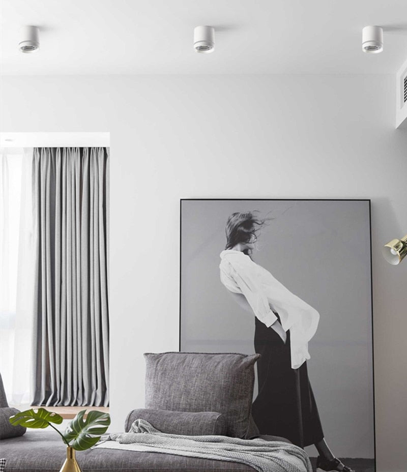 Dimmable Cylinder LED Downlights 7W/10W/12W/15W COB LED Ceiling Spot Lights AC85~265V LED Background Lamps Indoor Lighting