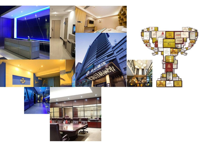 LED Downlight Ceiling Grille Lamp Rectangular Spotlight Recessed Ceiling Double Daring Lamp Aluminum Light AC 220V