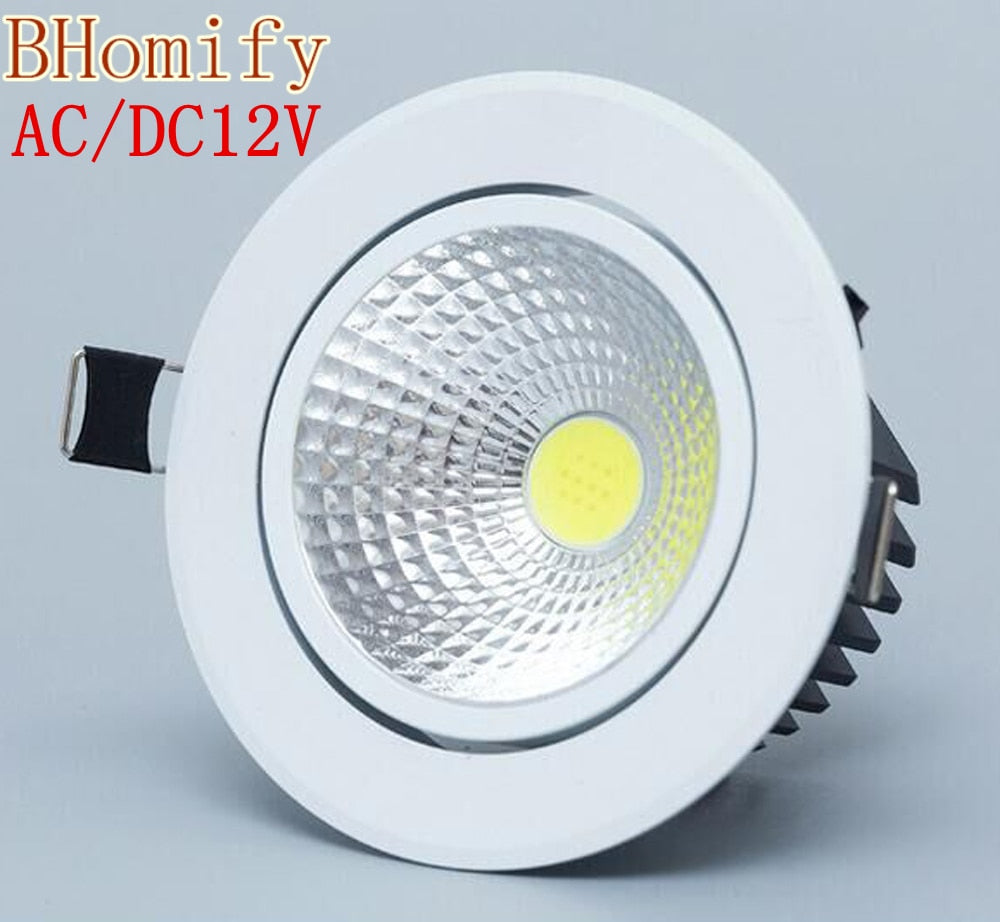 Led downlight Dimmable light COB Ceiling Spot Light 3w 5w 7w 12w AC/DC12V ceiling recessed Lights Indoor Lighting
