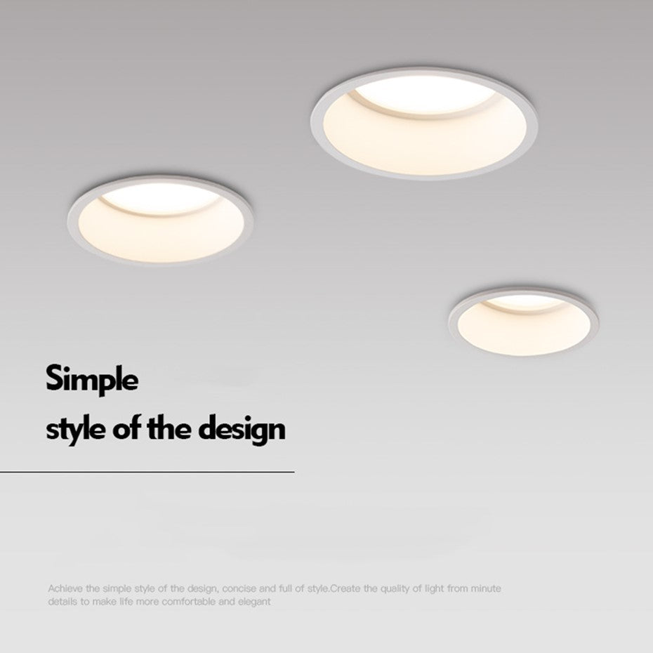 Anti-Glare LED Downlight 15W 12W 5W Recessed LED Spot Lighting Bedroom Kitchen Indoor led down light lamp 220V 110V Spot lights