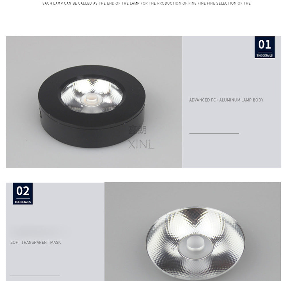 LED COB Mini Surface Mount Led Downlight 3W 5W 220V lamp Ultra-thin Cob Spot Led Light lighting Ceiling Home Cabinet Wardrobe