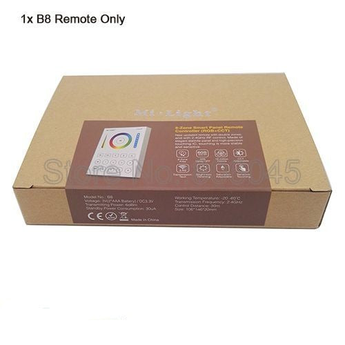 FUT064 9W RGB+CCT Square LED Downlight Recessed Light AC85-265V Wi-Fi Compatible 2.4G 4-Zone Wireless Remote