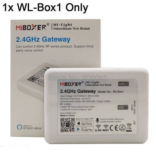 FUT064 9W RGB+CCT Square LED Downlight Recessed Light AC85-265V Wi-Fi Compatible 2.4G 4-Zone Wireless Remote