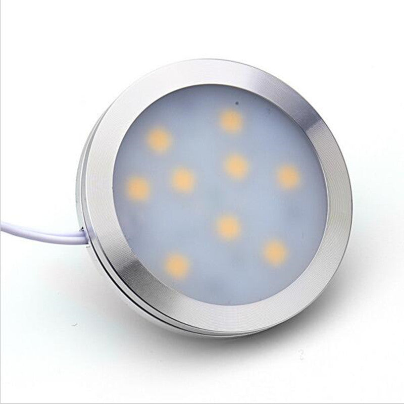 Under Cabinet LED Light Warm Cool White LED Downlight Spotlight Puck Lamps Dimmable 6pcs/set 6x2W for Kitchen Room