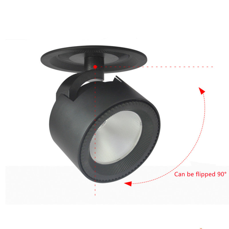 LED embedded spotlight ceiling light living room ceiling Nordic track spotlight universal adjustable cob downlight