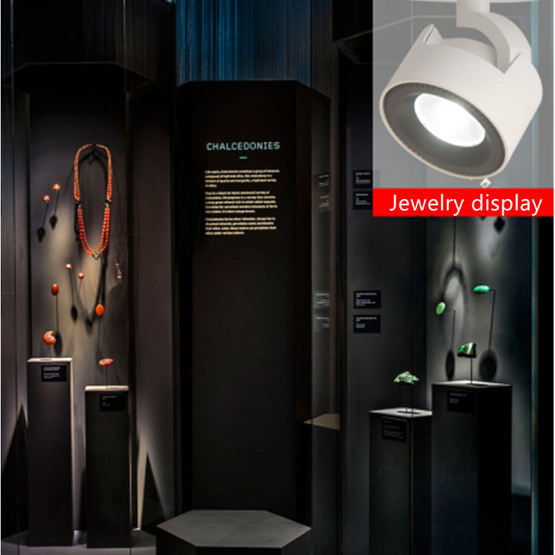 LED embedded spotlight ceiling light living room ceiling Nordic track spotlight universal adjustable cob downlight