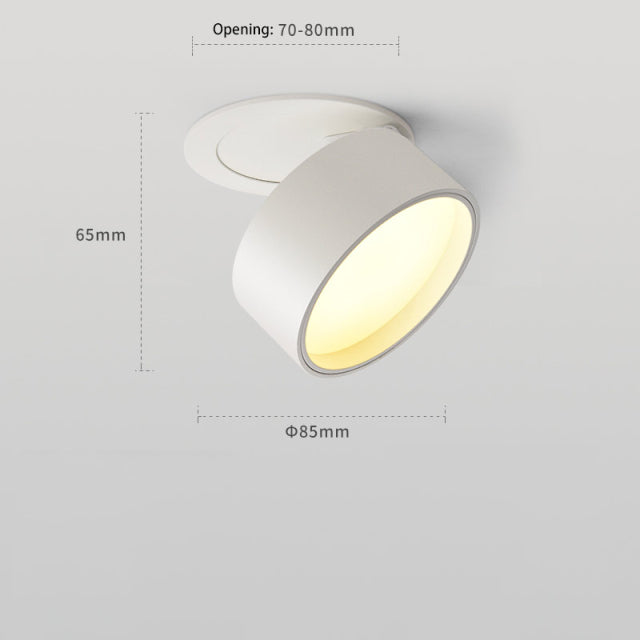 BRGT Led Downlight 3W5W7W12W Recessed Ceiling Lamp Foldable Spotlights Adjustable Focos 85-220V For Kitchen Home Indoor Lighting